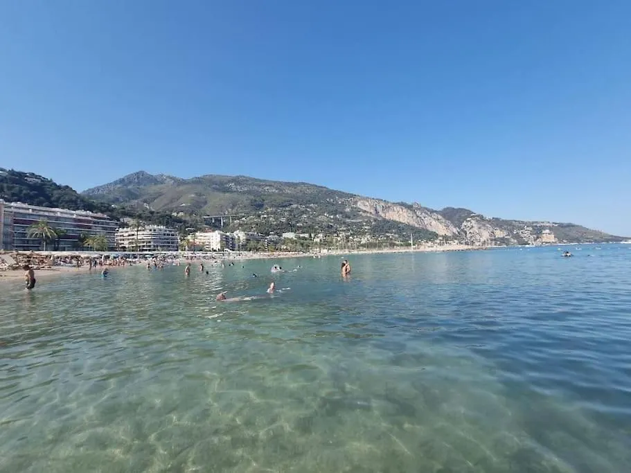 Le Garavan, Superbe Studio Vue Mer Et Vieux Menton Lejlighed